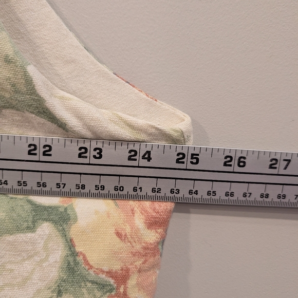 Vintage Floral Linen Vest Cottagecore Pearl Button Waistcoat XL - Picture 7 of 7